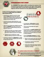 Assembly of First Nations (AFN) Coronavirus Fact Sheet