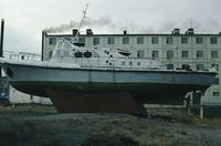 Boat on dry land - Anadyr, Russia