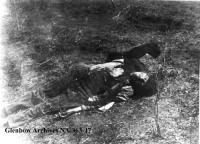 Body of the Metis sniper who killed Captain John French at Batoche, Saskatchewan.