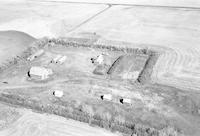 Aerial photograph of a farm in Saskatchewan (1-43-12-W3)