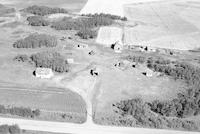 Aerial photograph of a farm in Saskatchewan (1-44-15-W3)
