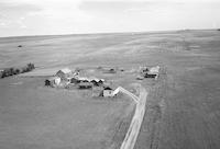 Aerial photograph of a farm in Saskatchewan (11-37-24-W3)