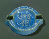Blue college club ashtray